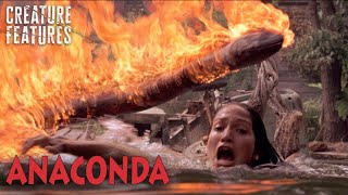 Terri and Danny Set the Worlds Deadliest Snake on Fire | Anaconda (1997) | Creature Features