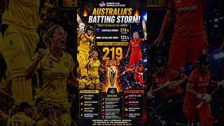 Australia Women 219/6! 🤯 Mooney 74 &amp; Gardner 58 Too Hot For Netherlands #Shorts #cricketshorts