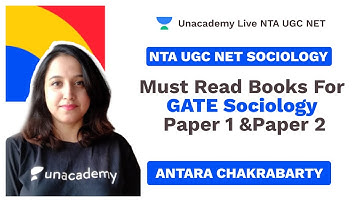 Must read books for GATE Sociology Paper 1 and Paper 2| Antara | Unacademy Live