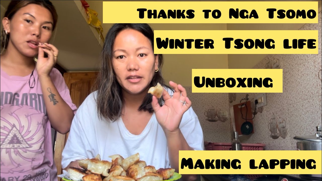 Thanks to my sis Nga Tsomo || winter tsong || Making white laphing|| Odisha vlloger 