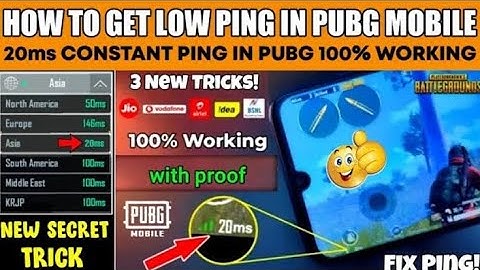 HOW TO FIX HIGH PING PROBLEM IN PUBG MOBILE GLOBAL | 🥹 PUBG MOBILE ME PING KAISE KAM KARE |