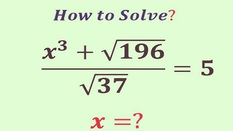 An Amazing Algebra Challenge | Olympiad Question | Can you Solve this? |  x=?
