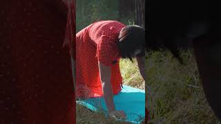 Evelina's Yoga Outdoors In A Dress #Yoga #Stretching