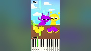 Color Change Durple and Simon (Incredibox Sprunki) @fash - Piano Tutorial