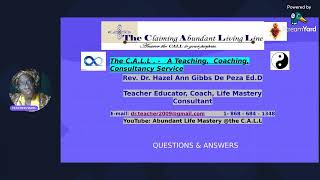 LIFE LOVE LESSONS WITH MEN IN MIND -LESSON 8 - SERIES 2