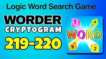 WORDER Logic Word Search Game level 219 220