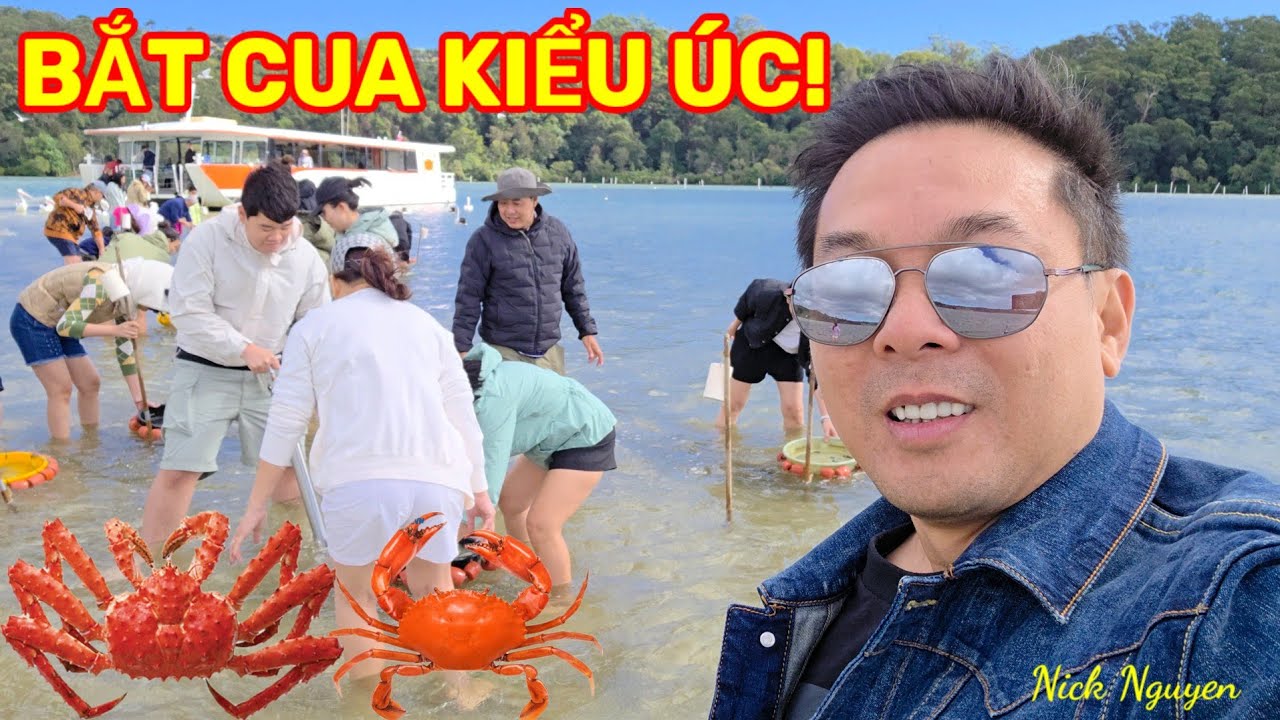 BẮT CUA KIỂU ÚC VUI QUÁ VUI - ĐẾN GOLD COAST PHẢI ĐI NHỮNG ĐIỂM NÀY || Du lịch ÚC || Nick Nguyen 