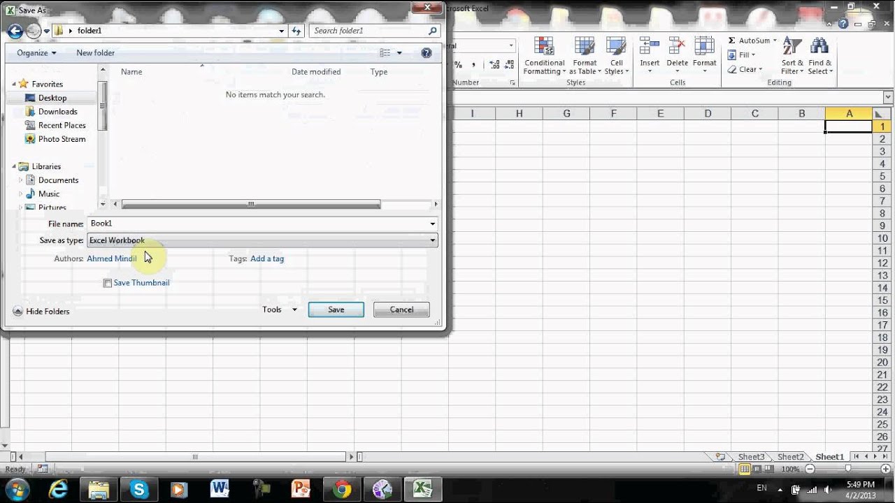 name rename and save excel worksheet youtube