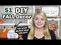 SUPER CHEAP $1 Dollar Tree Fall DIYS | DIY Dollar Tree Fall Decor Ideas 2020 | Krafts by Katelyn