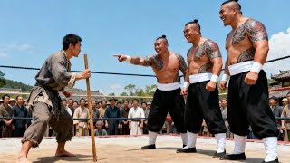 日本一流高手輕視中國功夫，卻不料瘸子竟是高手，一腳將他踢殘！