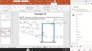 week 13: solved problem on acceleration of a rigid body- relative motion analysis- part 2