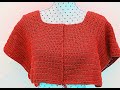 Rectangular crochet yoke for all sizes