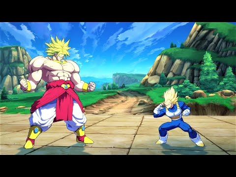 Broly & Cell vs Super Saiyan Vegeta & Trunks (Hardest AI) - Dragon Ball FighterZ