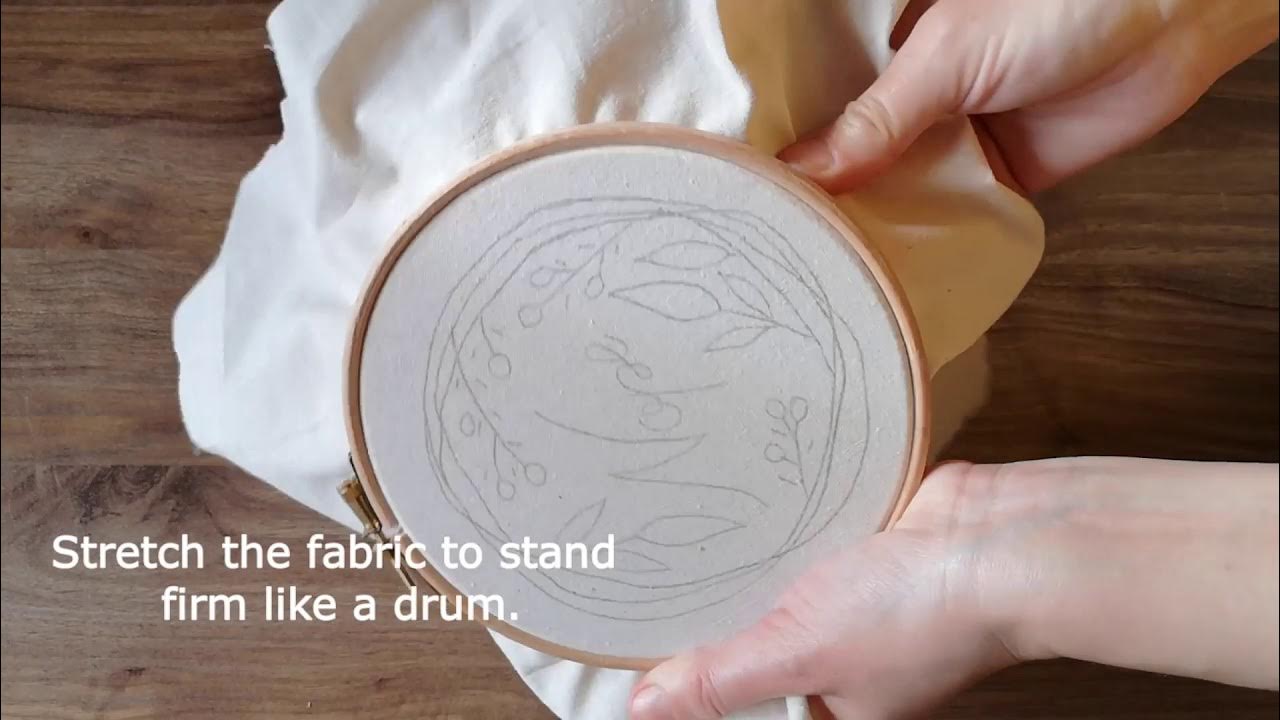 How to Put Fabric in an Embroidery Hoop Embroidery for Beginners