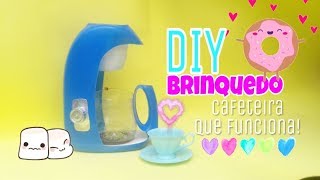 DIY BRINQUEDO/EMBALAGEM DE SABÃO LÍQUIDO - cafeteira que funciona Feat DECORE RECICLANDO