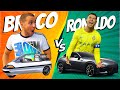 Braco gaji vs cristiano ronaldo mini auto vs ferrari purosangue