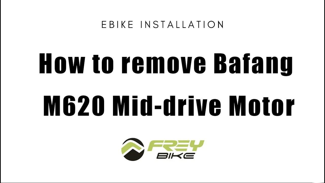 #m620 #bafang How to remove Bafang M620 Mid-drive Motor | ByFrey Bike