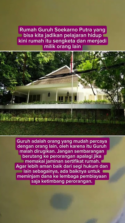 Rumah Guruh Soekarno Putra Yang Sengketa #rumah #viralvideo #shorts #video