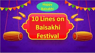 few lines on baisakhi in punjabi