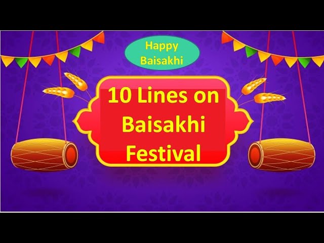 few lines on baisakhi in punjabi