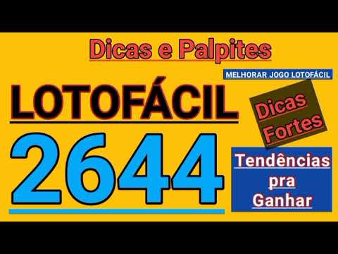 LOTOFÁCIL 2644 – Dicas e Palpites  ( acumulada R$ 3,5 Milhões ) Dicas Fortes