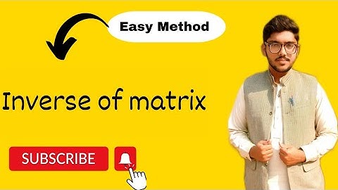 How to find multiplicative inverse of matrix - Matrices - 9th class math chapter 1 exercise 1.5