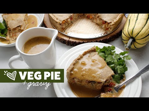 I ate 2 whole pies! 😋Hearty Vegetable Pot Pie Recipe (Healthy GF Vegan)