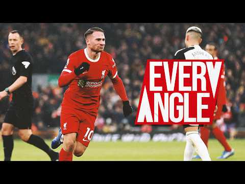 Every angle of the amazing Alexis Mac Allister goal | Liverpool 4-3 Fulham