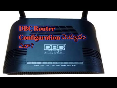 How to configure DBC Router in Telugu @atoz entertainment JaVeed #dbc router configuration