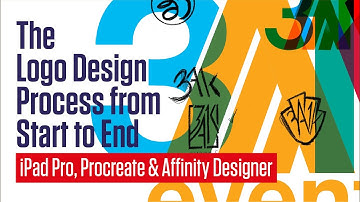 The Logo Design Process From Start To End / iPad, Procreate & Affinity Designer