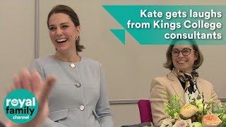 Kate gets laughs from Kings College consultants