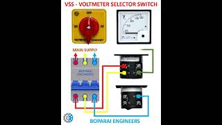 VSS- VOLTMETER SELECTOR SWITCH #electrical #Voltage #voltmeter #vss #MCB #electrician #switch