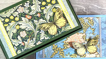 Gorgeous Super Quick & Easy Upcycled Mailing Boxes! 📦📦📦 (William Morris Inspired)