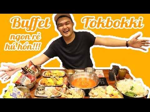Ngon rẻ hú hồn BUFFET TOKBOKKI ăn uống thả ga chỉ 139k || ĂN SẬP SÀI GÒN