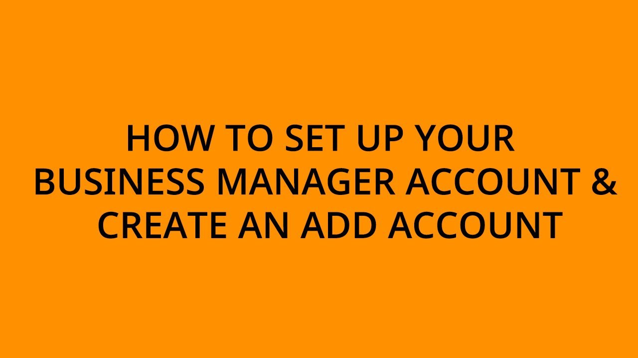 How to Set Up a Meta Business Manager Account Facebook Business Manager ...