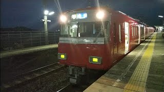 名鉄6500系6516F　普通金山行　植大駅発車