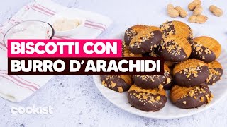 Biscotti al burro d&#39;arachidi e cioccolato: FACILI E GOLOSI 🥜