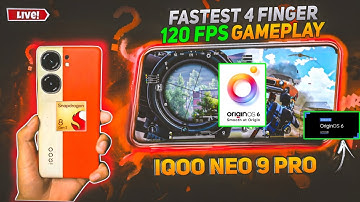 Finally Origin OS6 True Performance Test — iQOO Neo 9 Pro 120FPS Benchmark for BGMI, Crank Is Live