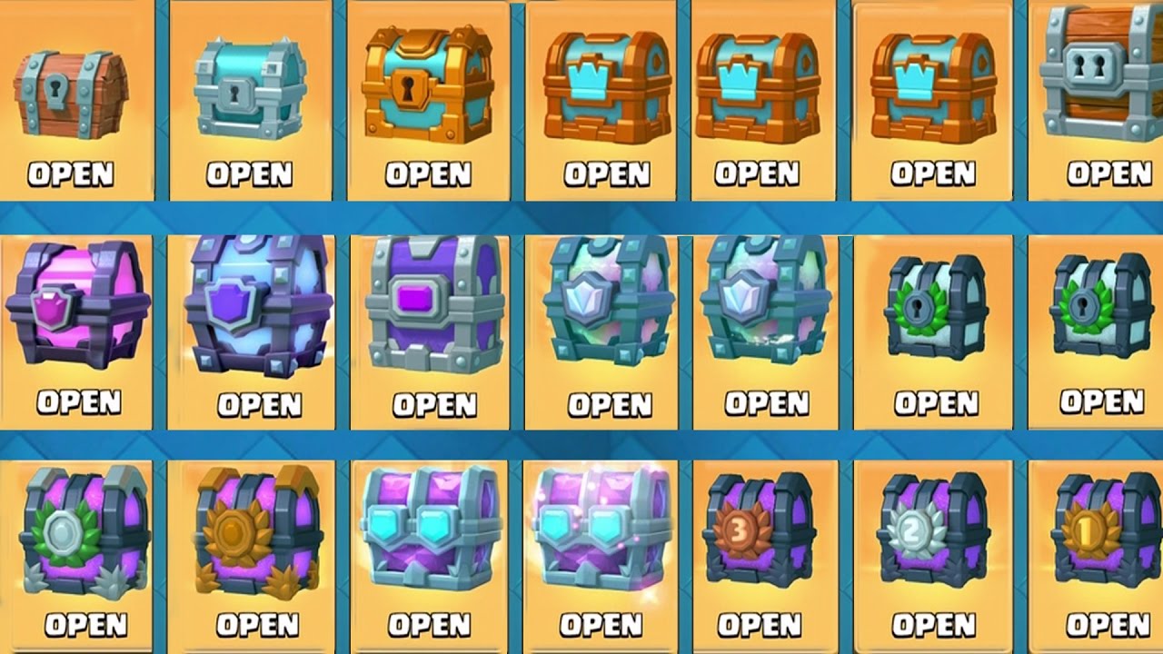 Opening Every Chest In Clash Royale All Chests Opening New Draft Chests Youtube