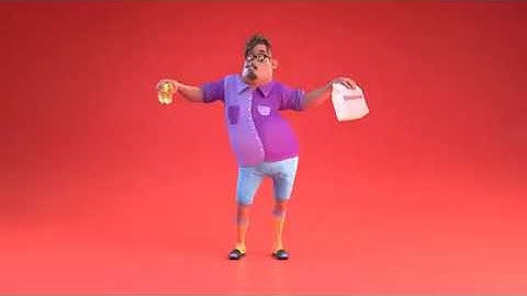 Grubhub delivery dance but Nokia Arabic