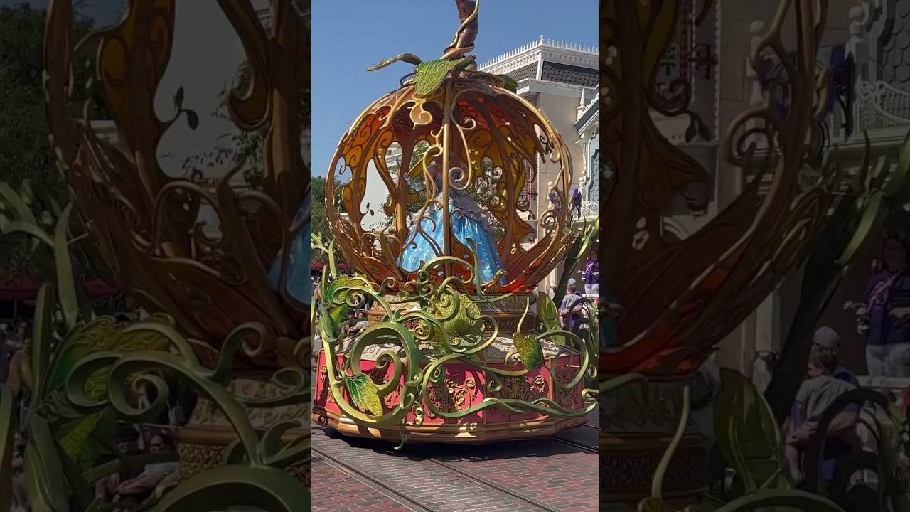 The Magic Happens Parade at Disneyland - The Cinderella Enchanted Pumpkin Float 