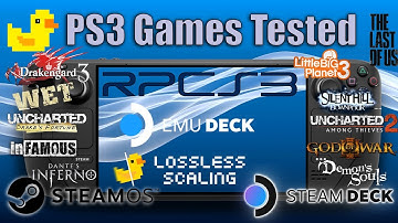 RPCS3 on Steam Deck with Lossless Scaling | Games Tested