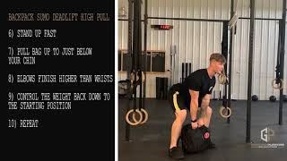 Backpack Sumo Deadlift High Pull