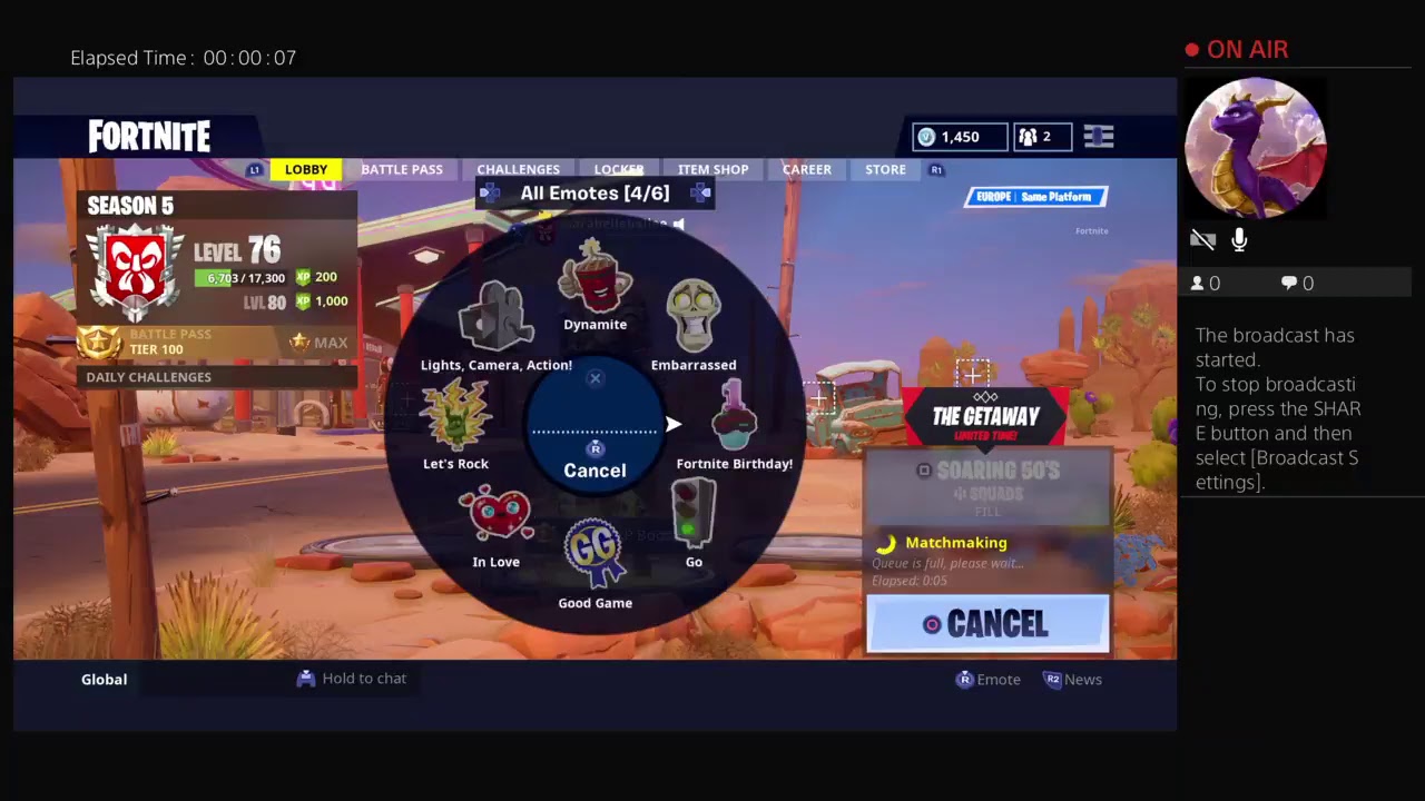 Fortnite season 5 live - YouTube