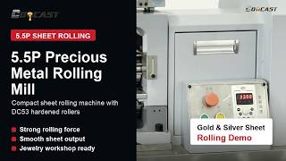 5.5P Sheet Rolling Machine | CDOCAST Precious Metal Rolling Mill