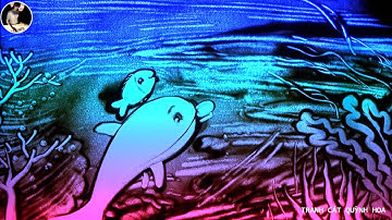 [ CHÚ CÁ CHỈ VÀNG ] - NGHỆ THUẬT VẼ TRANH CÁT QUỲNH HOA