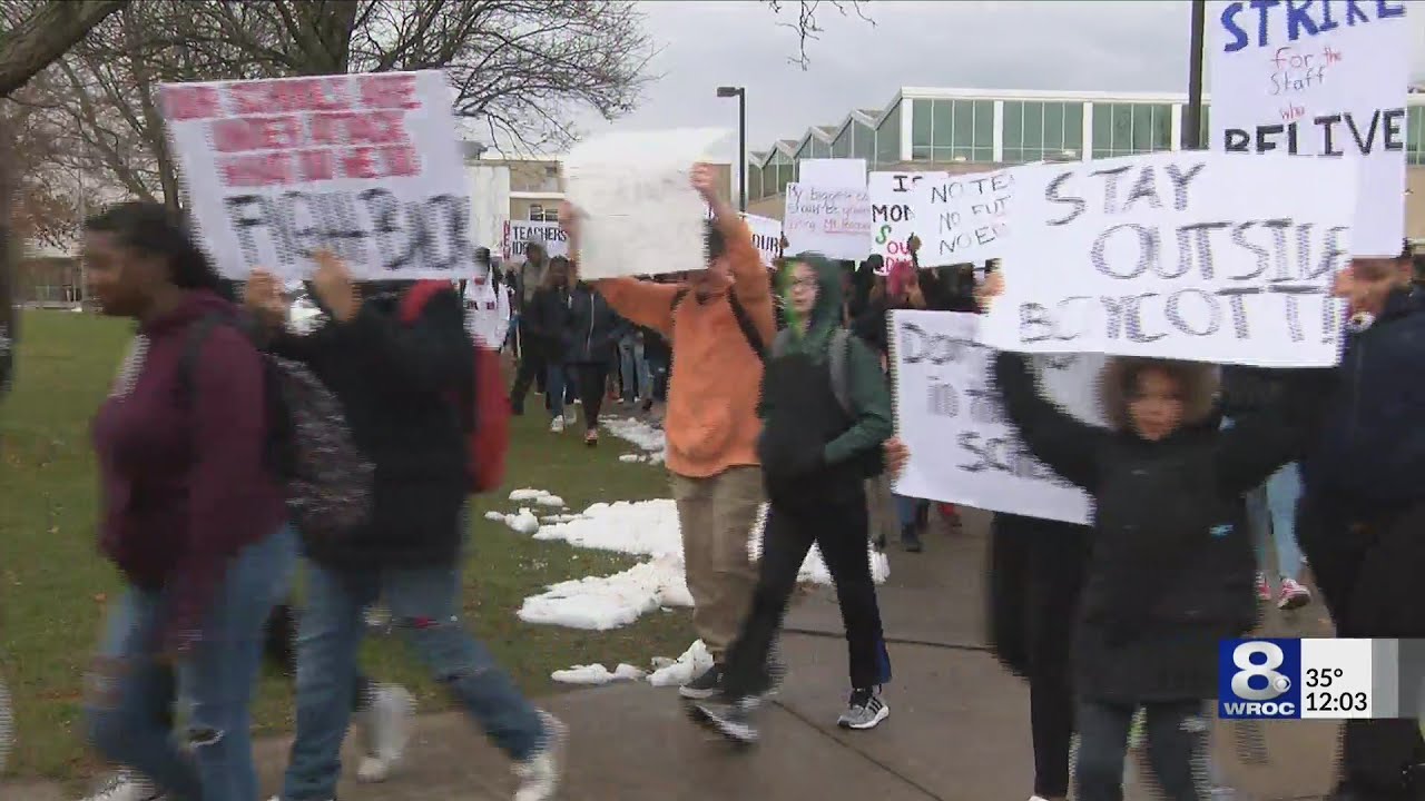 RCSD students continue protests against teacher layoffs YouTube