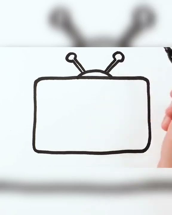 How To Draw A TV: Simple And Easy Tutorial #howtodraw #drawing