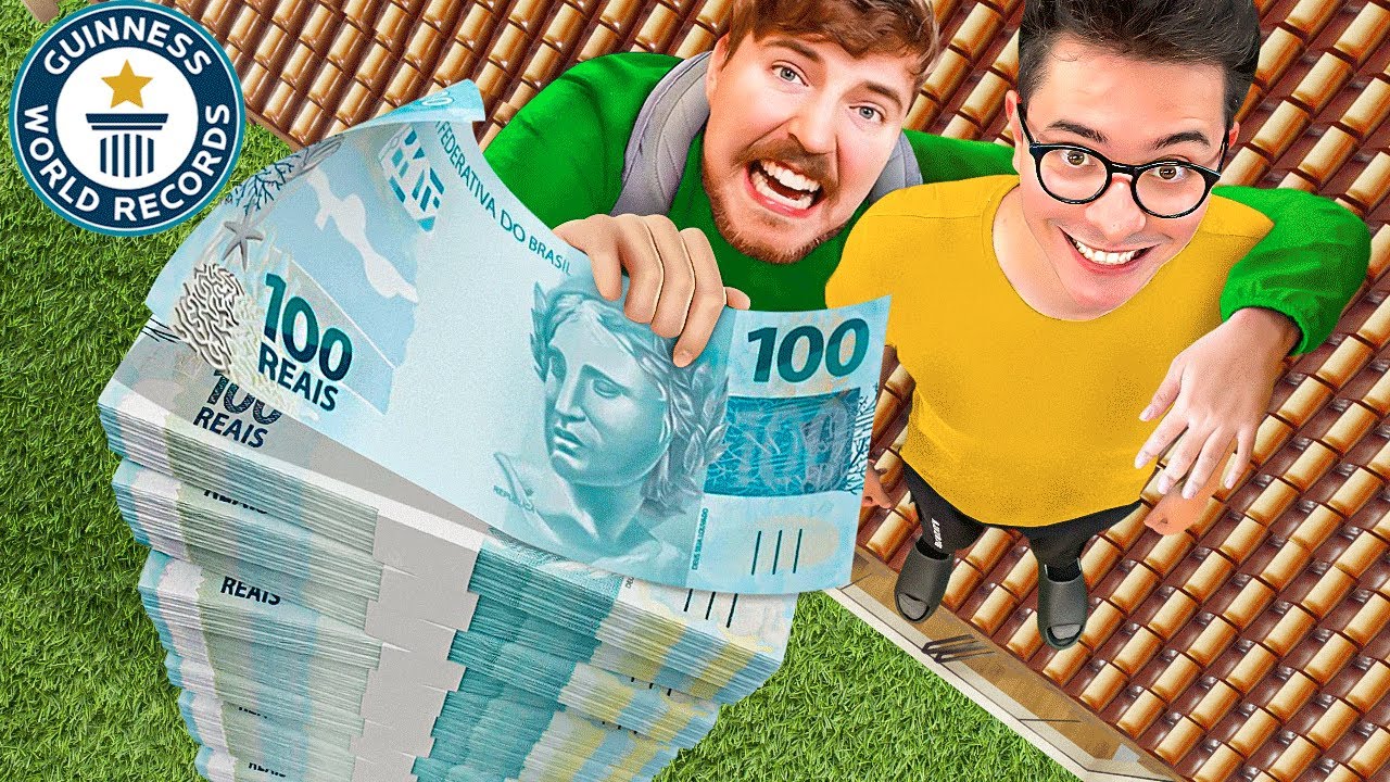 100 DESAFIOS DO MRBEAST EM 24 HORAS!