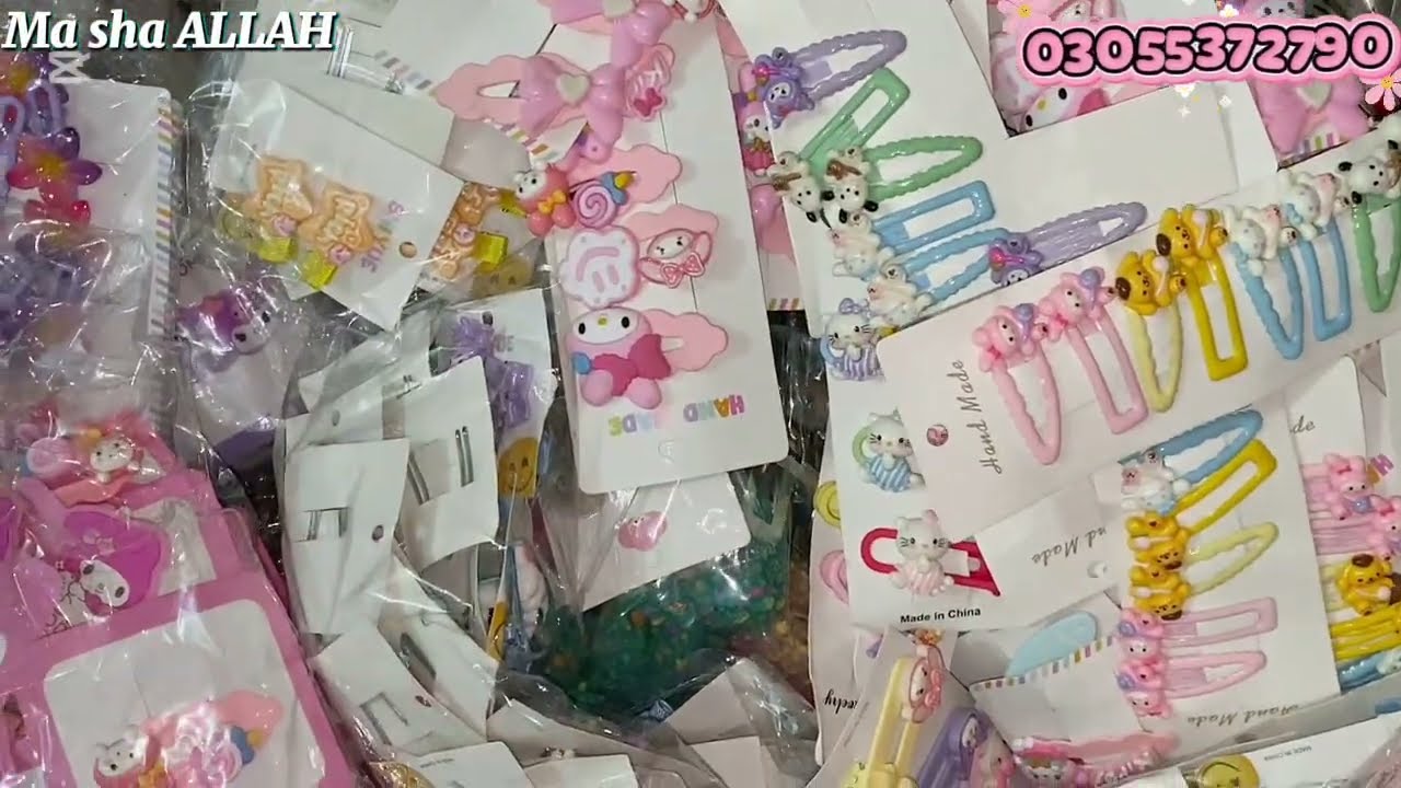 Branded Hair accessories avail || KGS || Wholesale Rates || Wholesaler || SAA Traders 03055372790